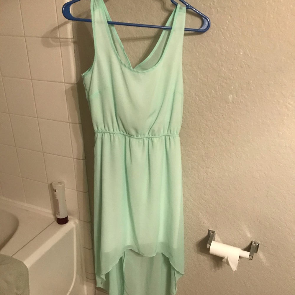 Beautiful mint green flowing dress